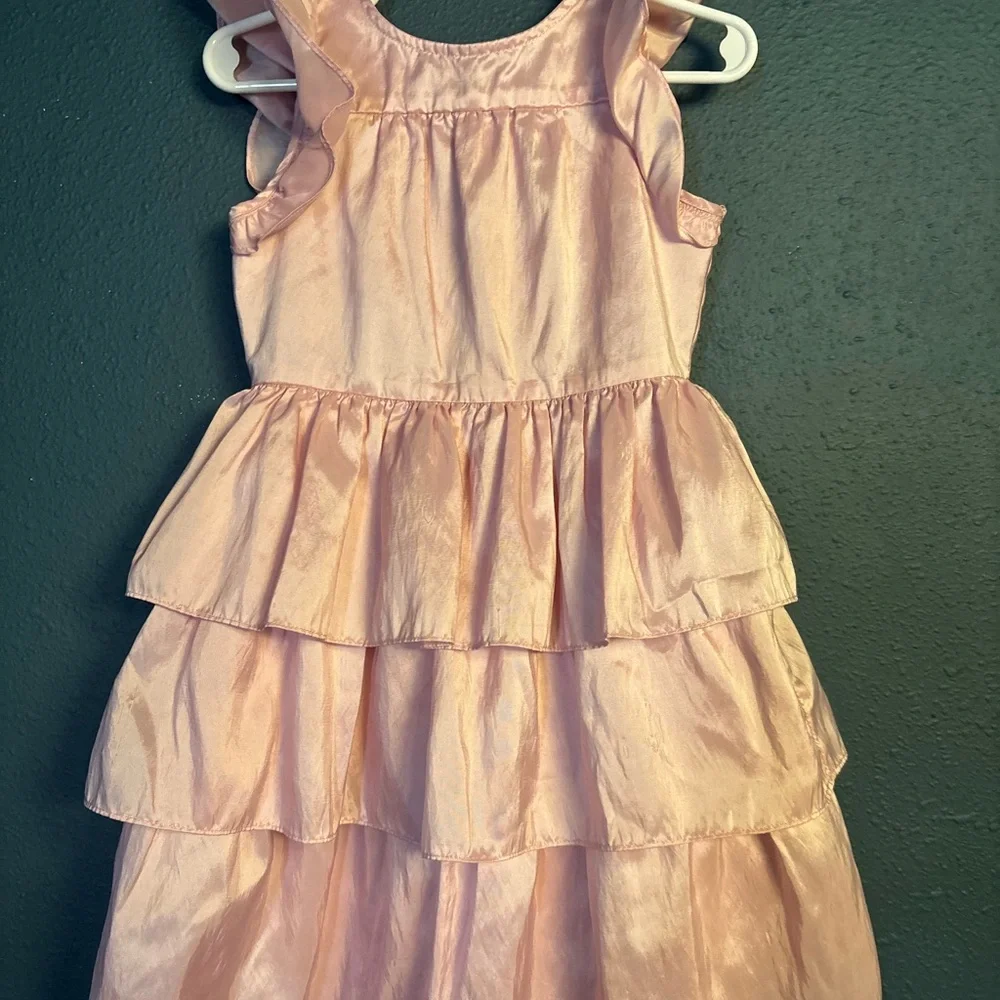 Love Shack Fancy Pink Ruffled Tiered Dress for Kids size‎ 2/3
